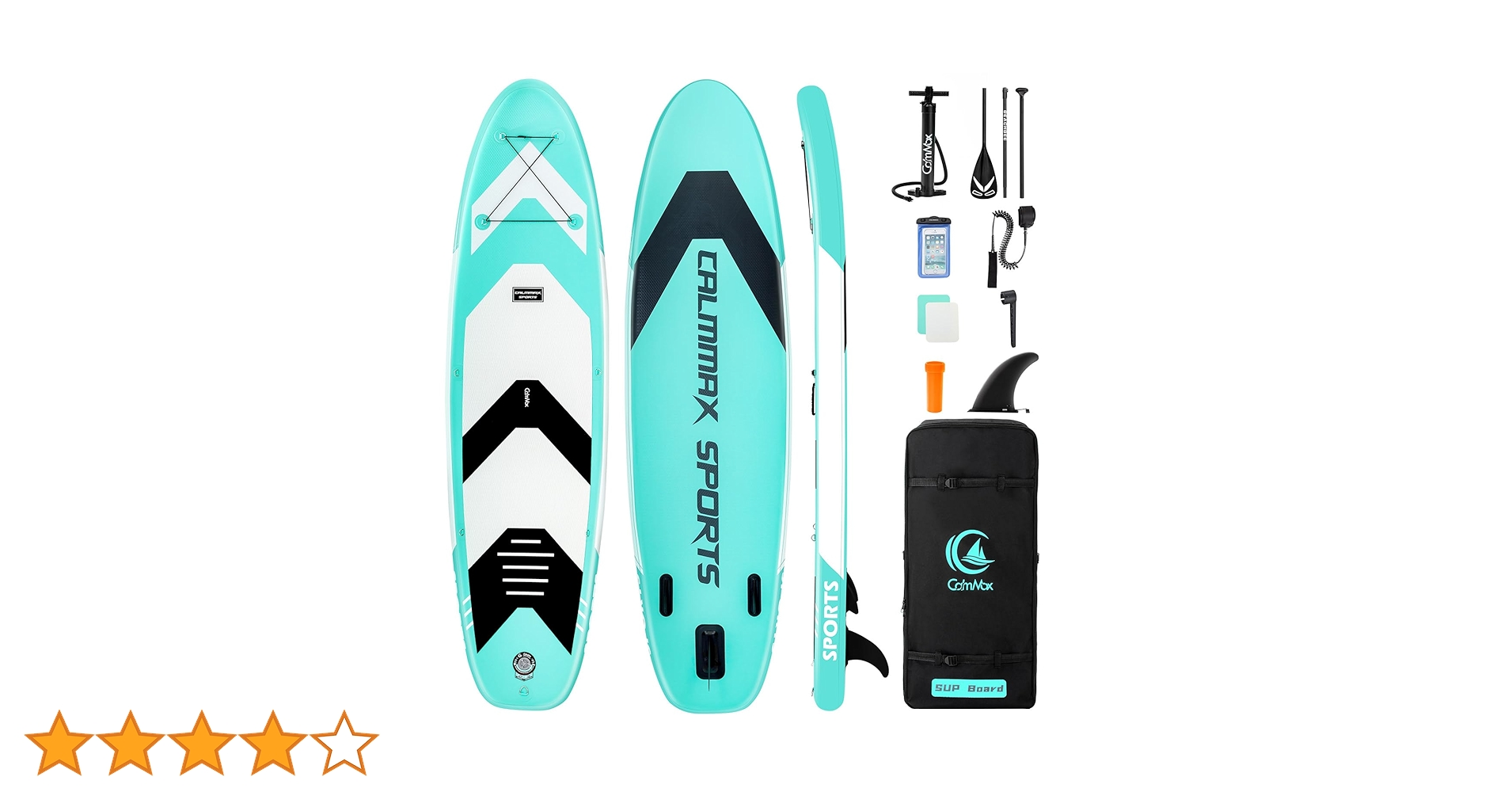 Amazon | CalmMax インフレータブル スタンドアップパドルボード